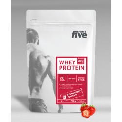 Braškių skonio baltymų kokteilis